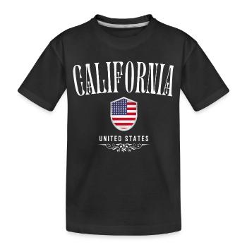 Kalifornien, USA, Kalifornien-Souvenir - Kinder Premium Bio T-Shirt - Schwarz - Vorne