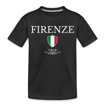 Florence Italie, j’adore Florence - T-shirt bio Premium Enfant - noir - Devant