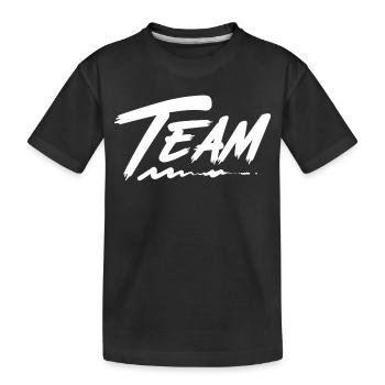 Team  - Kinder Premium Bio T-Shirt - Schwarz - Vorne