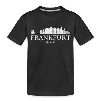 Ligne de Francfort, Francfort, Allemagne - T-shirt bio Premium Enfant - noir - Devant