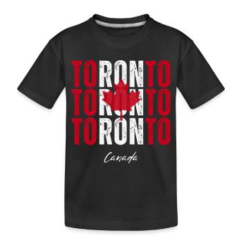 Toronto, Canada, j’adore Toronto - T-shirt bio Premium Enfant - noir - Devant