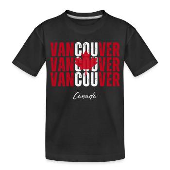 Vancouver Canada, j’adore Vancouver - T-shirt bio Premium Enfant - noir - Devant