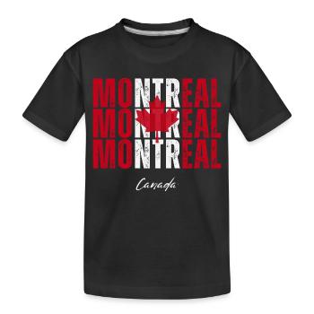 Montréal Canada, j’adore Montréal - T-shirt bio Premium Enfant - noir - Devant