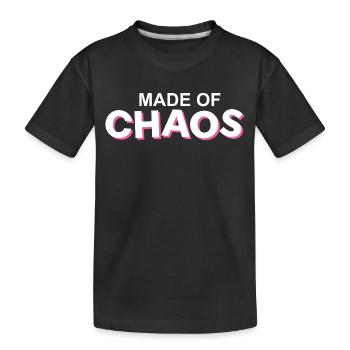 Fabriqué en accent rose Chaos - T-shirt bio Premium Enfant - noir - Devant