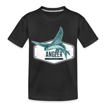 Angler USA Design Flying Fish - T-shirt bio Premium Enfant - noir - Devant