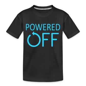 ÉTEINT Éteint et en mode veille - T-shirt bio Premium Enfant - noir - Devant