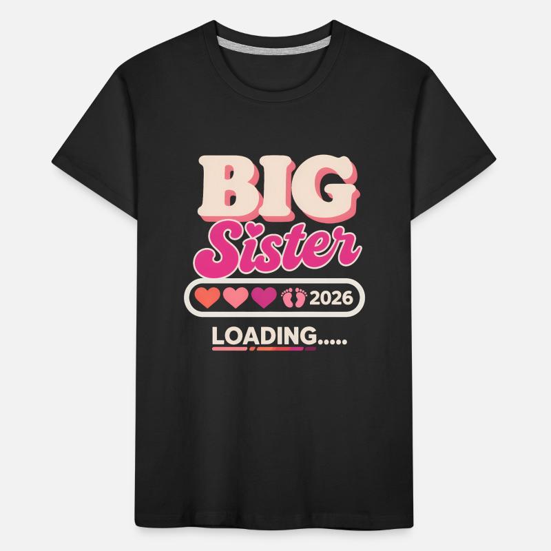 Große Schwester Loading 2026 Kinder Premium Bio T-Shirt