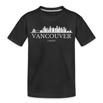 Vancouver Skyline, Vancouver Canada - T-shirt bio Premium Enfant - noir - Devant