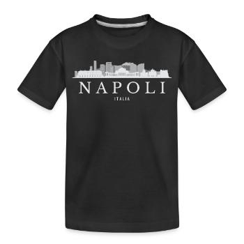 Silhouette de Naples, Naples Italie - T-shirt bio Premium Enfant - noir - Devant