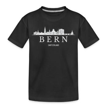 Silhouette de Berne, Berne Suisse - T-shirt bio Premium Enfant - noir - Devant
