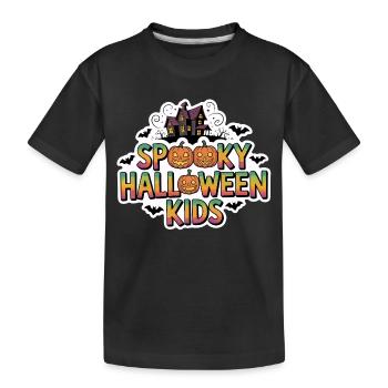 Motif effrayant d'Halloween pour enfants - T-shirt bio Premium Enfant - noir - Devant