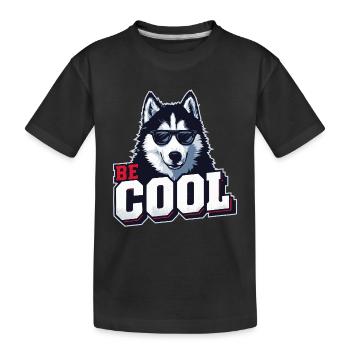 Be Cool - Husky de Sibérie - T-shirt bio Premium Enfant - noir - Devant