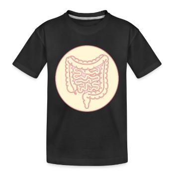 INTESTIN GROS INTESTIN INTESTIN GRÊLE - T-shirt bio Premium Enfant - noir - Devant