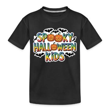 Spooky Halloween Kids - Kinder Premium Bio T-Shirt - Schwarz - Vorne