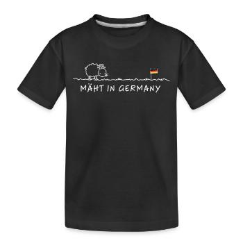 Tondre en Allemagne – Made in Germany Sheep Pun - T-shirt bio Premium Enfant - noir - Devant