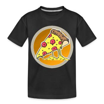 Pizza - T-shirt bio Premium Enfant - noir - Devant