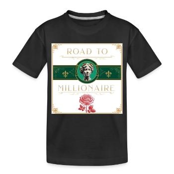 EN ROUTE VERS MILLIONNAIRE - T-shirt bio Premium Enfant - noir - Devant