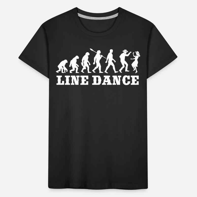 Vintage Evolution - Line Dance - Geschenk Kinder Premium Bio T-Shirt
