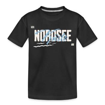 Mer du Nord - Côte - T-shirt bio Premium Enfant - noir - Devant