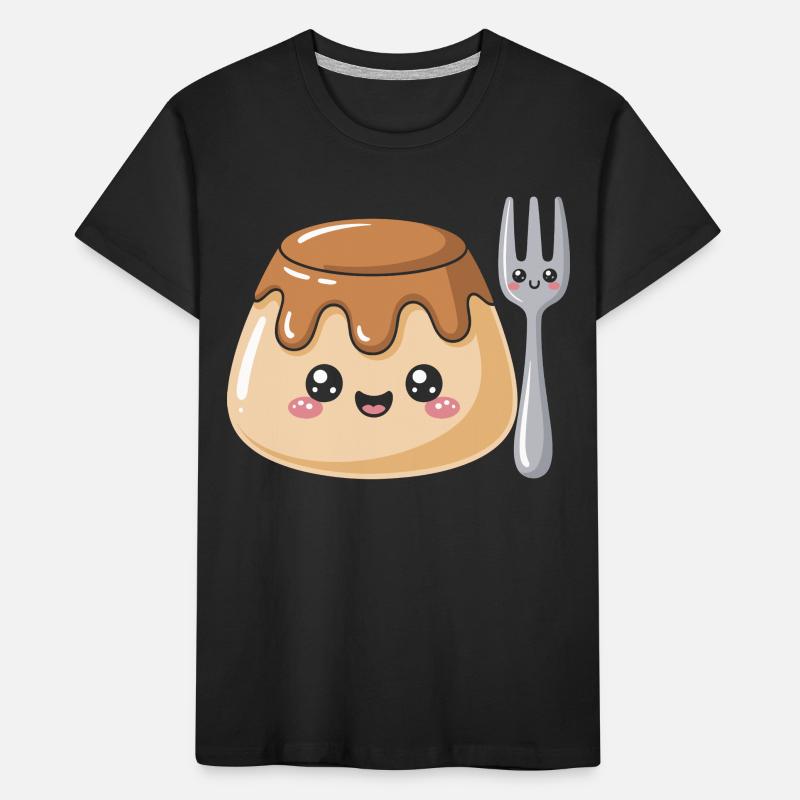 Pudding Mit Gabel Kinder Premium Bio T-Shirt