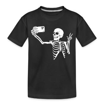Un dernier selfie  - T-shirt bio Premium Enfant - noir - Devant
