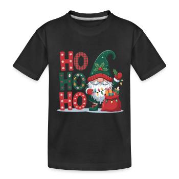 HoHoHo Noël Gnome - T-shirt bio Premium Enfant - noir - Devant