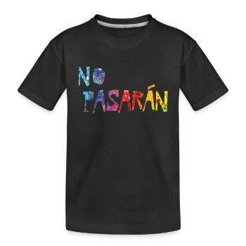 No Pasaran - Kids' Premium Organic T-Shirt - black - Front