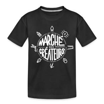 Marché des Créateurs - Logo  - T-shirt bio Premium Enfant - noir - Devant