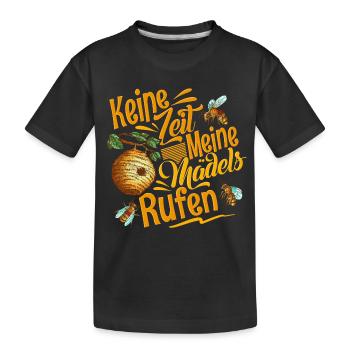 Imker - Kinder Premium Bio T-Shirt - Schwarz - Vorne