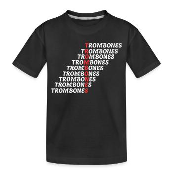 TROMBONES - T-shirt bio Premium Enfant - noir - Devant