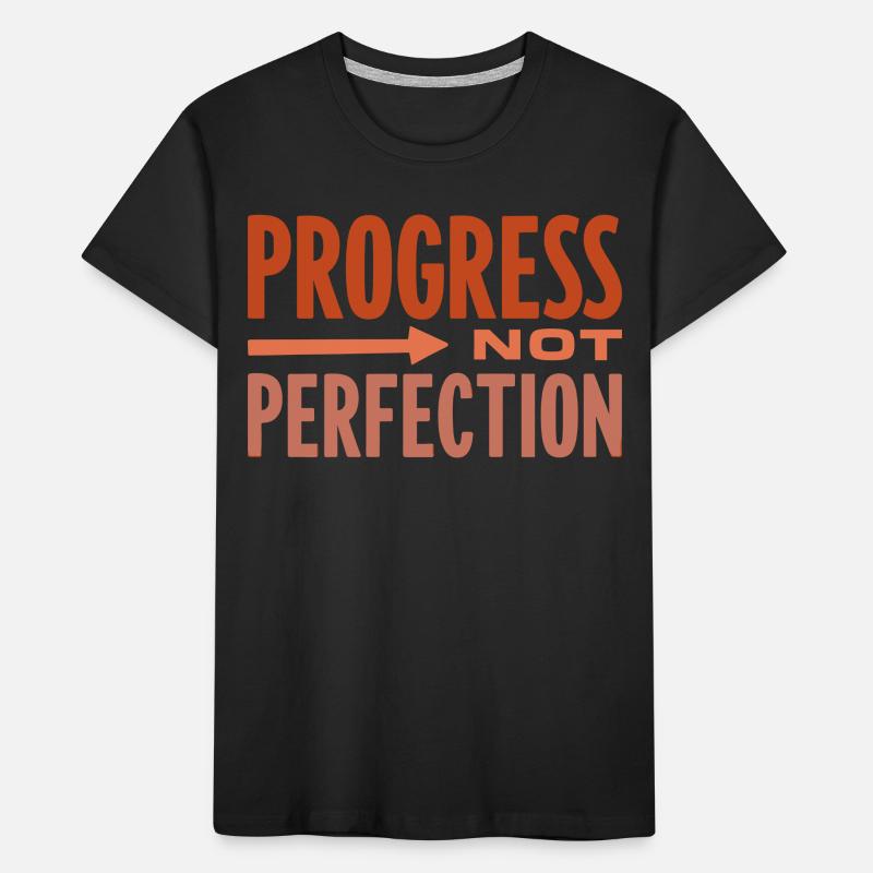 Le progrès, pas la perfection Le progrès compte T-shirt bio Premium Enfant