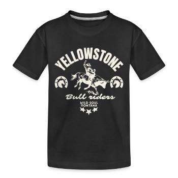 Cavalier Rodeo Montana - T-shirt bio Premium Enfant - noir - Devant