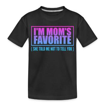 Unbestreitbar Mamas Liebling - Kinderspruch - Kinder Premium Bio T-Shirt - Schwarz - Vorne