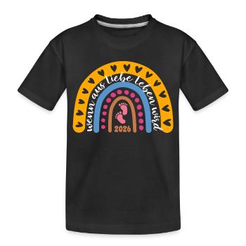 When Love Becomes Life - Baby 2026 - Kids' Premium Organic T-Shirt - black - Front