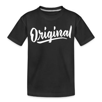 Original Unique Design Exclusif Création Tendance - T-shirt bio Premium Enfant - noir - Devant