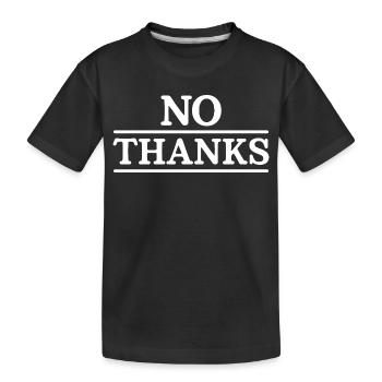Non merci - T-shirt bio Premium Enfant - noir - Devant