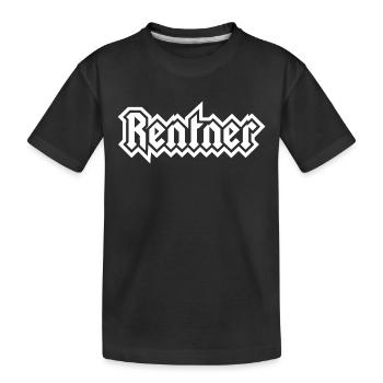 Pensioners in metal lettering - Kids' Premium Organic T-Shirt - black - Front