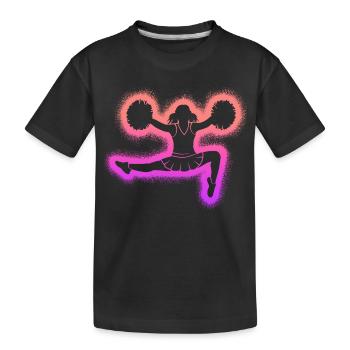 Pom-pom girls Girls Girls Cheerleaders - T-shirt bio Premium Enfant - noir - Devant