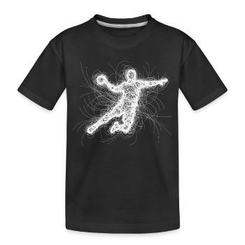 Handballer Spruch Lustig Handball - Kinder Premium Bio T-Shirt - Schwarz - Vorne
