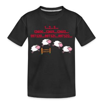 Die Schlaflosigkeitstechnik - Kinder Premium Bio T-Shirt - Schwarz - Vorne