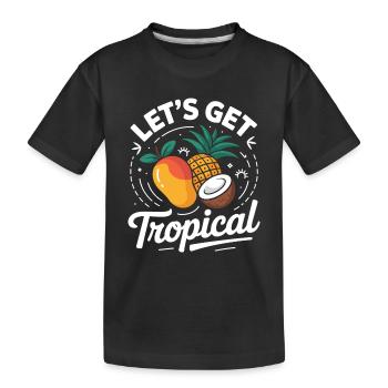 On devient tropical - T-shirt bio Premium Enfant - noir - Devant