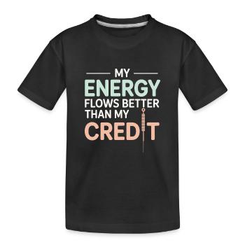 Praticien agréé en MTC Expert en Flux de Qi - T-shirt bio Premium Enfant - noir - Devant
