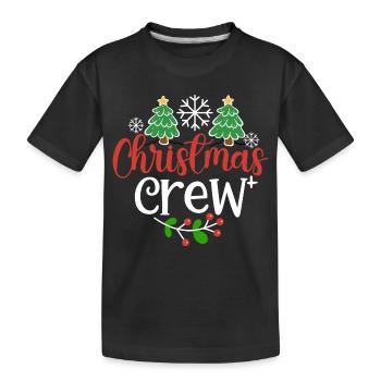 Christmas Crew - Kinder Premium Bio T-Shirt - Schwarz - Vorne