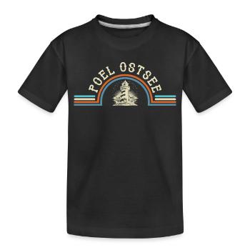 Vacances en mer Baltique ÎLE DE POEL Souvenirs Drôles - T-shirt bio Premium Enfant - noir - Devant