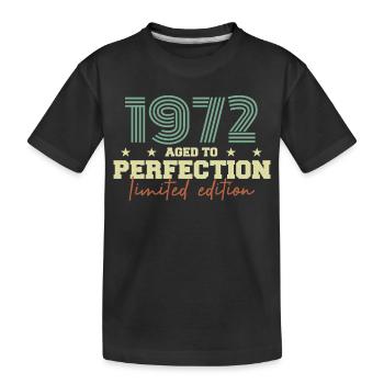 1972 - Kinder Premium Bio T-Shirt - Schwarz - Vorne
