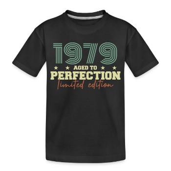 1979 - Kinder Premium Bio T-Shirt - Schwarz - Vorne