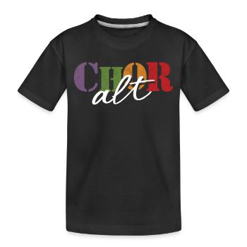 Chor Alt - Kinder Premium Bio T-Shirt - Schwarz - Vorne