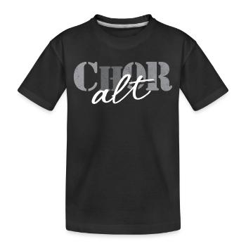 Chor Alt - Kinder Premium Bio T-Shirt - Schwarz - Vorne