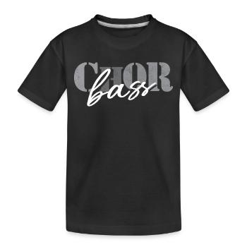 Chor Bass - Kinder Premium Bio T-Shirt - Schwarz - Vorne