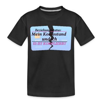 My Account Balance & Me – It's Complicated - Kids' Premium Organic T-Shirt - black - Front